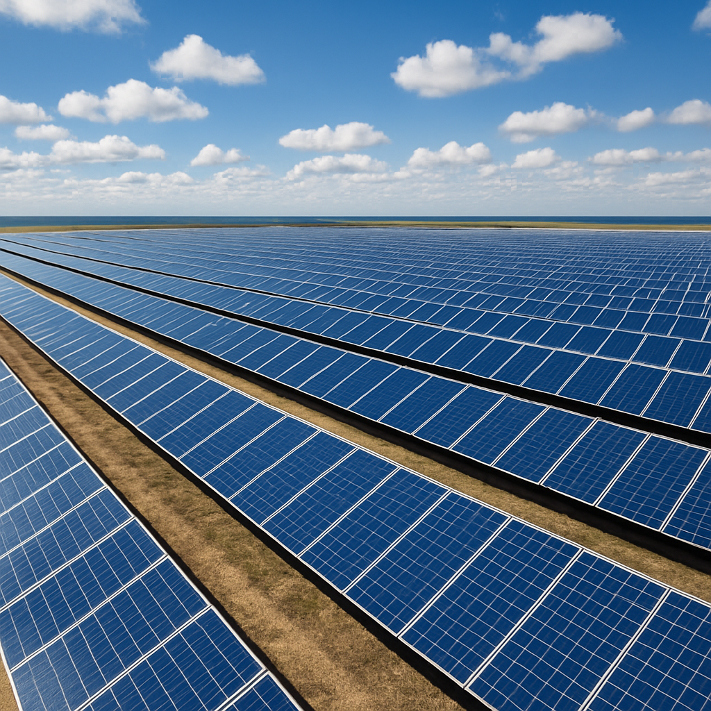 Utility-scale solar farm